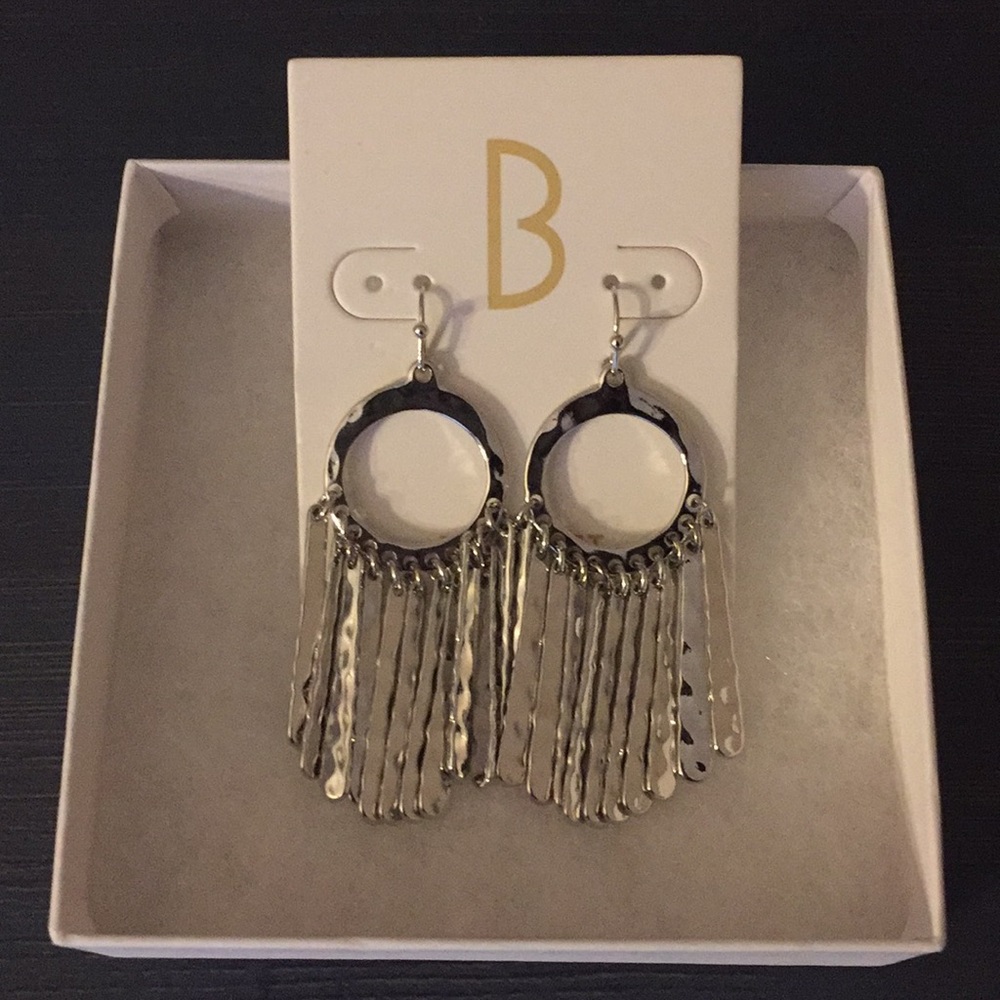 Naveta Fringe Drop Earrings